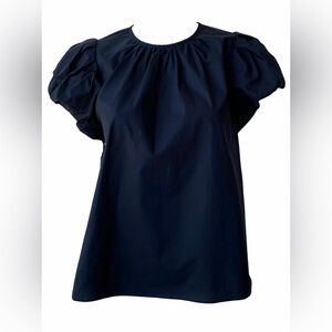 Ulla Johnson Iren Top Navy - Size 4